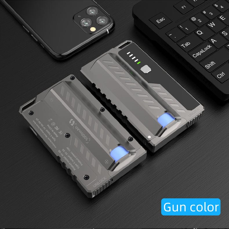 Dream Motto Black / 1 Power Bank +1 Battery (5000mAh) 🔥🔥Power Bank- One Click Quick Battery Replacement(Free Shipping)