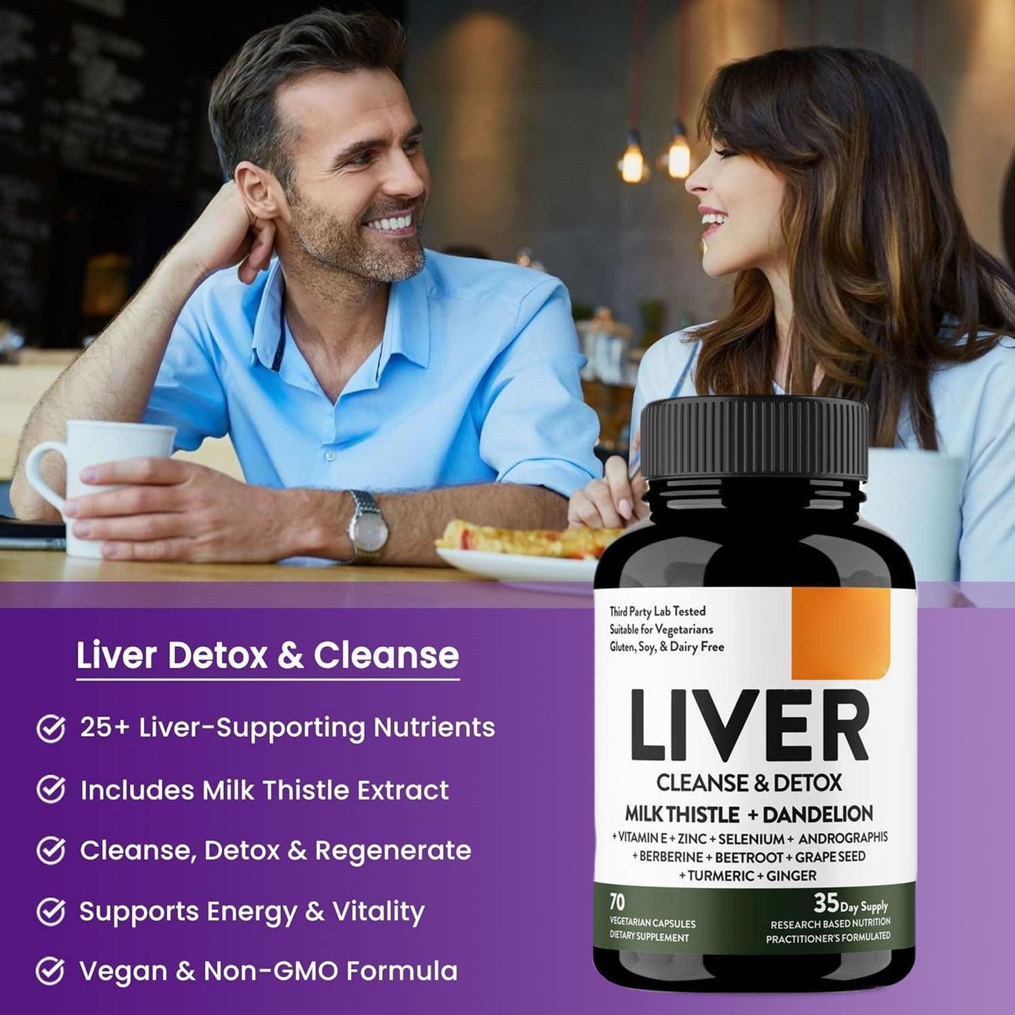 Dream Motto Cleanse Detox, 1 Month+ Supply| Herbal Supplement for Health (70 capsules per bottle)