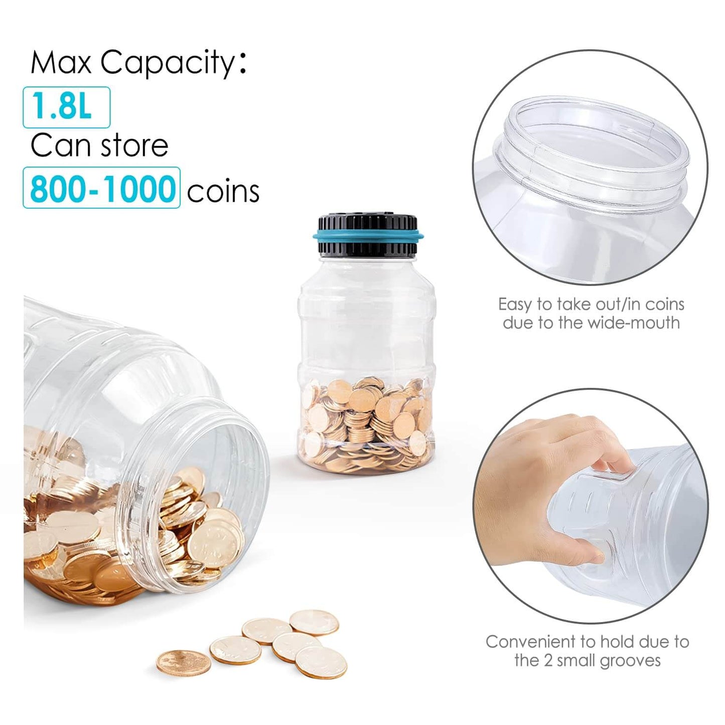 Dream Motto Digital Coin Jar