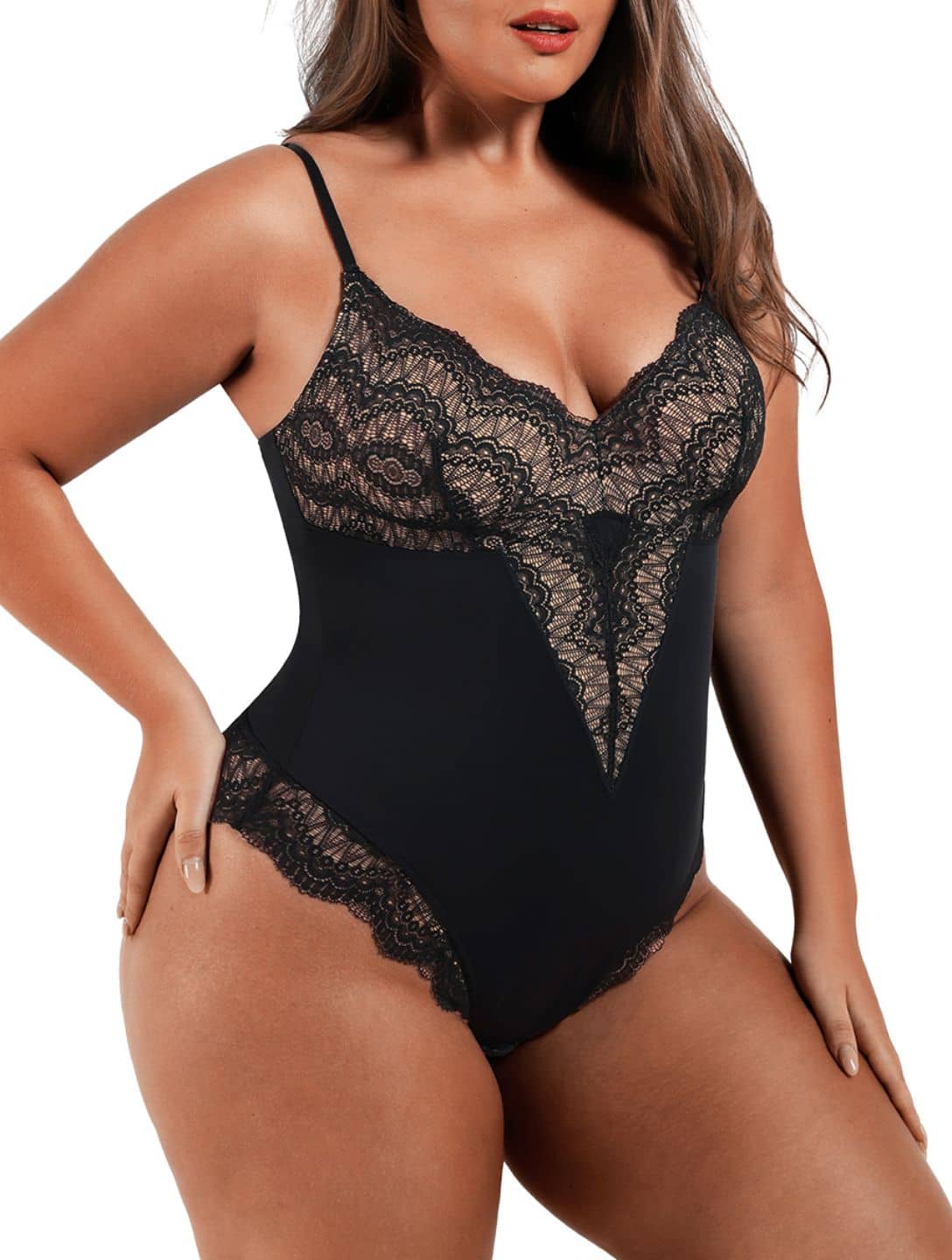 Dream Motto Half Laced Bodysuit