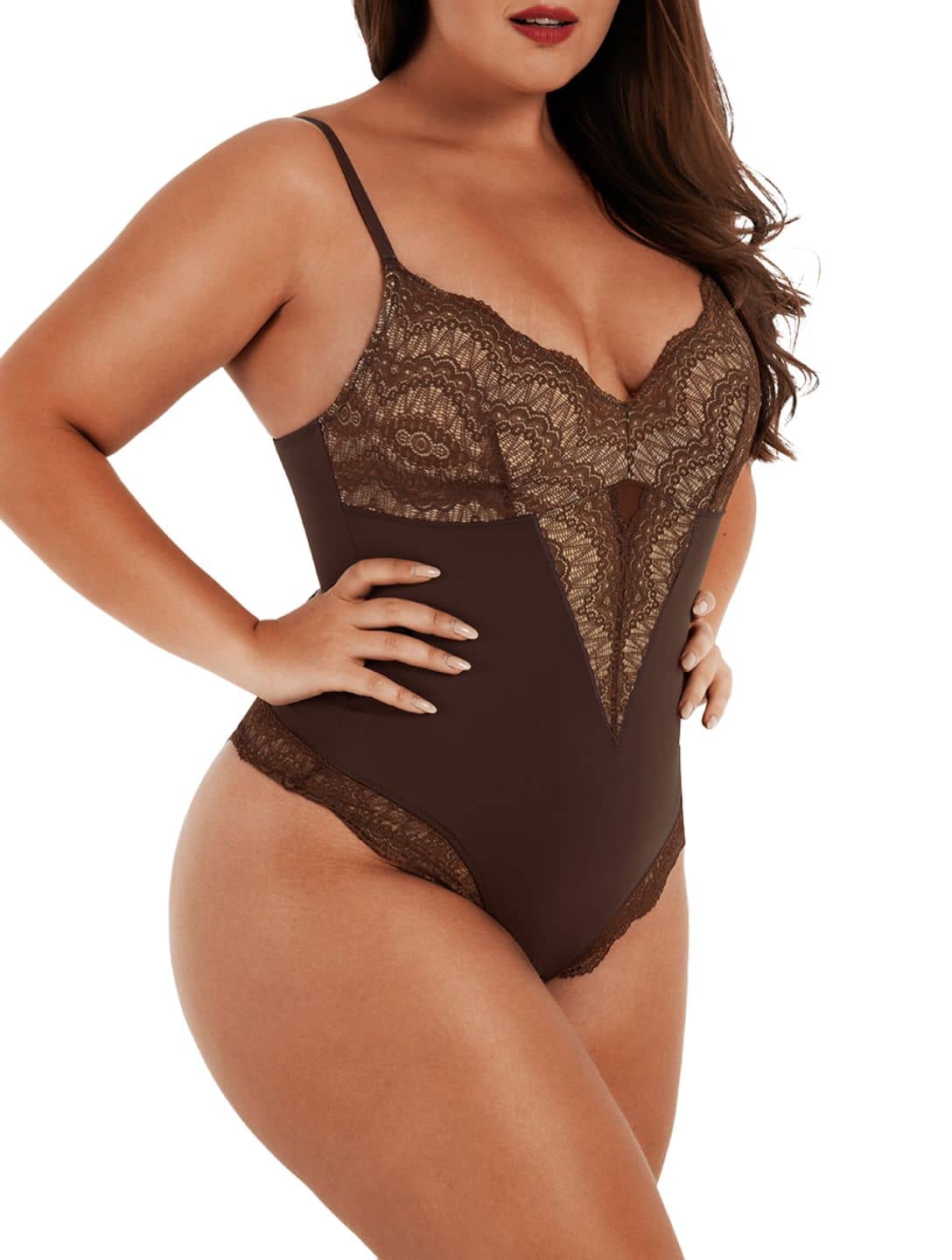 Dream Motto Half Laced Bodysuit