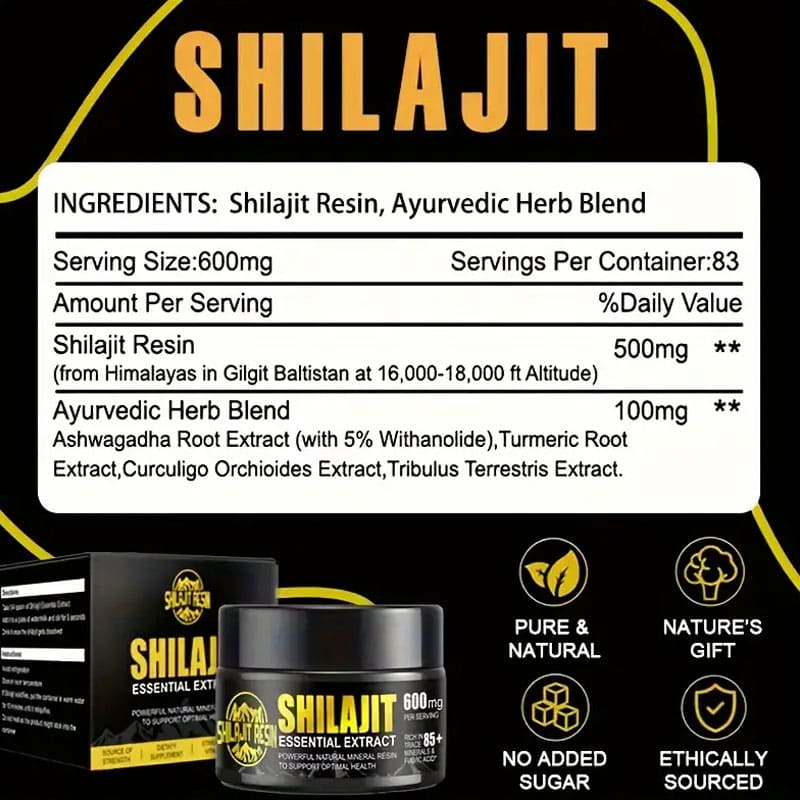 Dream Motto 🔥Himalayan Shilajit Resin, 600mg Max Potency