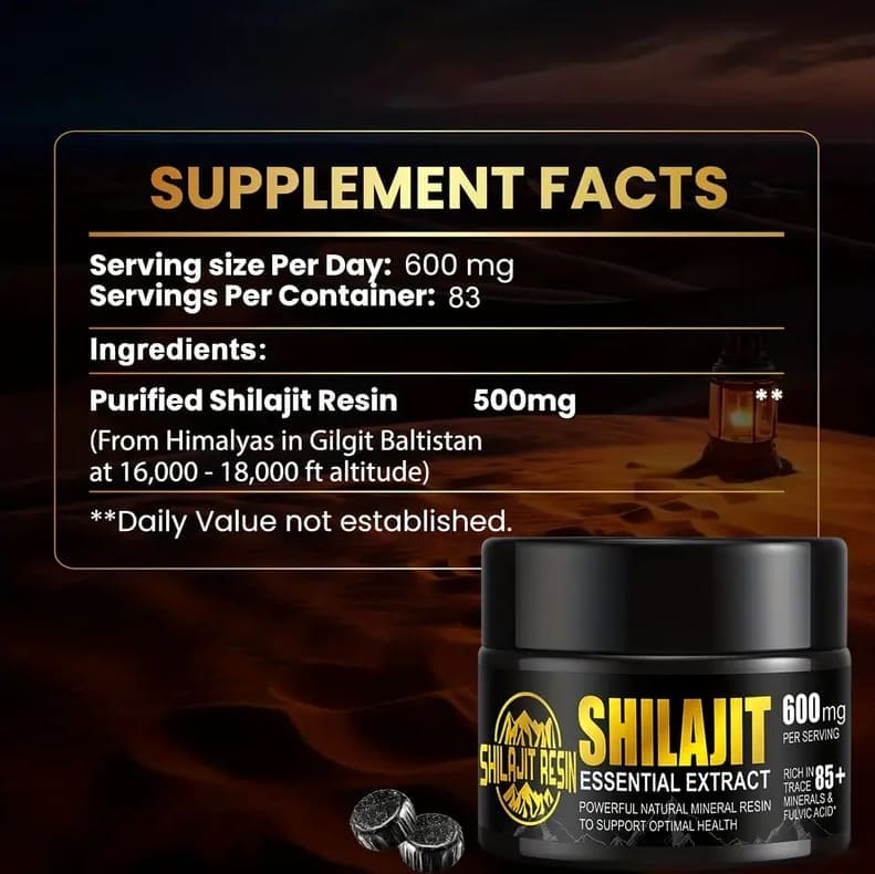 Dream Motto 🔥Himalayan Shilajit Resin, 600mg Max Potency