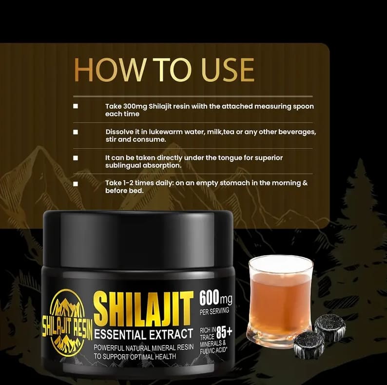 Dream Motto 🔥Himalayan Shilajit Resin, 600mg Max Potency