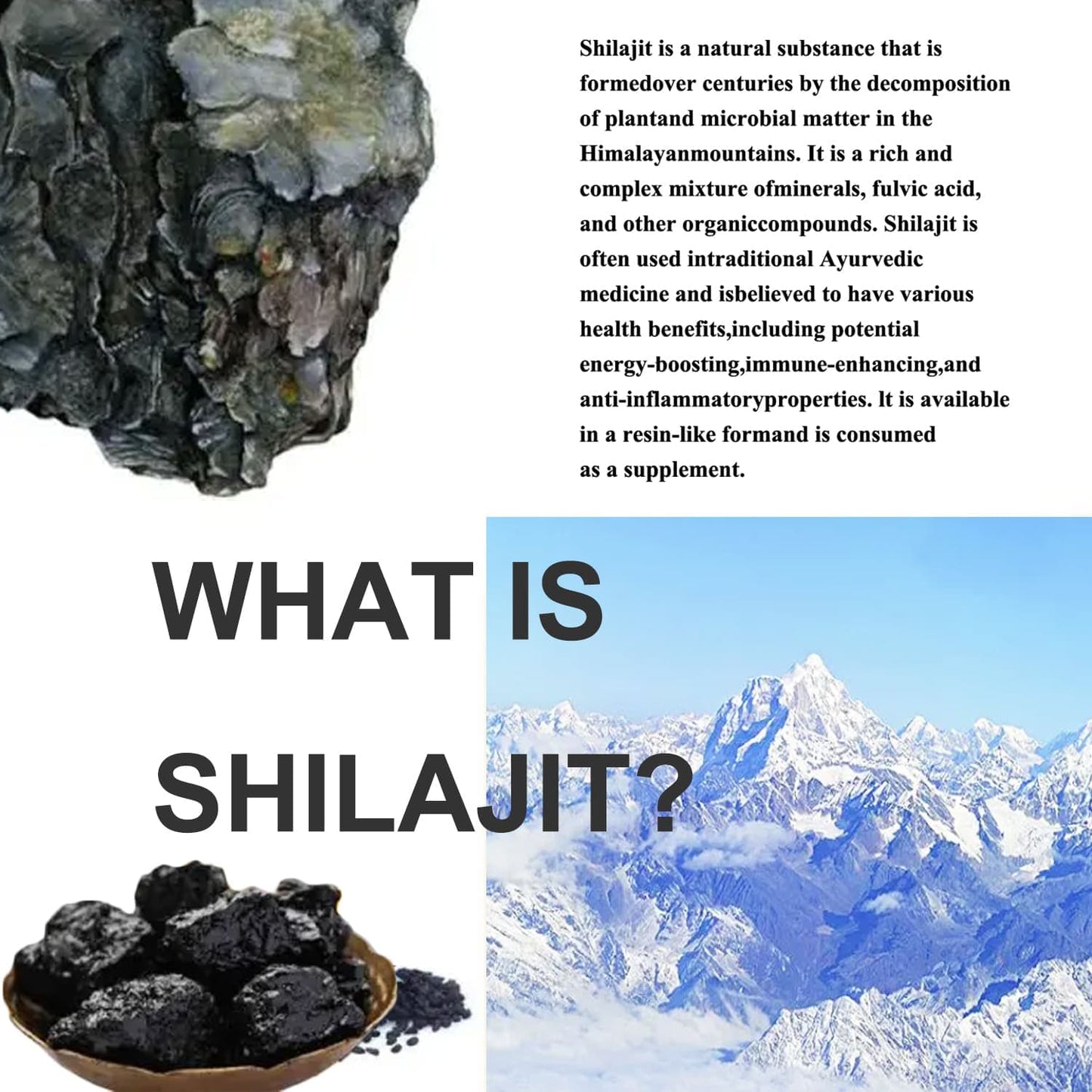 Dream Motto 🔥Himalayan Shilajit Resin, 600mg Max Potency