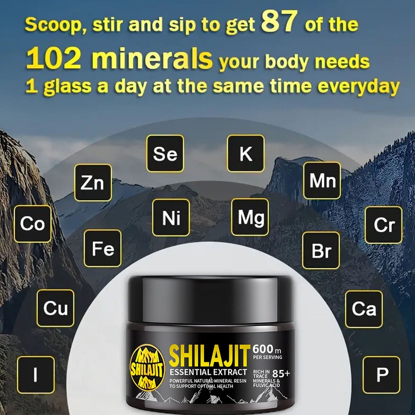 Dream Motto 🔥Himalayan Shilajit Resin, 600mg Max Potency