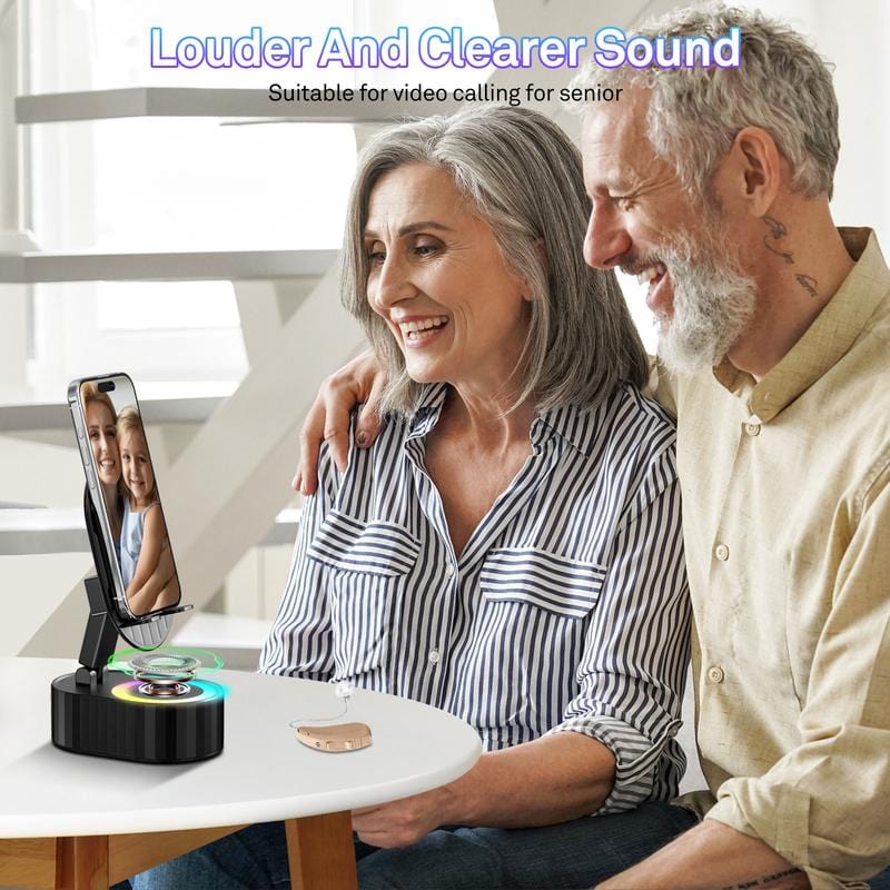 Dream Motto™ Hot sale 🔥HOT SALE 45%OFF🔥💥2025 Upgraded Cell Phone Stand with Induction Speaker/Power Bank/Atmosphere Light
