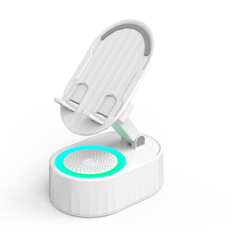 Dream Motto™ Hot sale White / Buy 1 🔥HOT SALE 45%OFF🔥💥2025 Upgraded Cell Phone Stand with Induction Speaker/Power Bank/Atmosphere Light