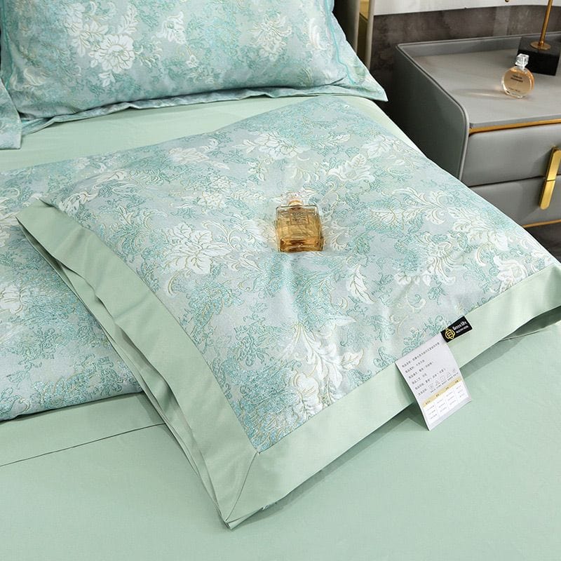 Dream Motto Houseware & Kitchen Porcelain Green / 150*200cm / Summer Quilt 🔥🔥Washable Icy Cool Breathable Summer Quilt 4-piece Set