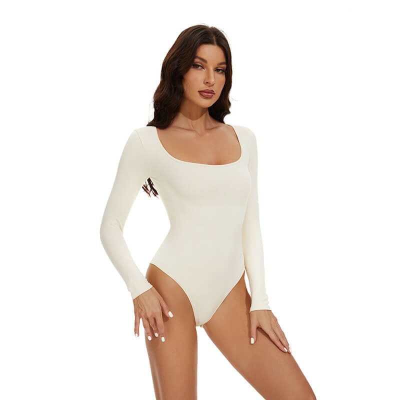 Dream Motto Long Sleeve Thong Bodysuit