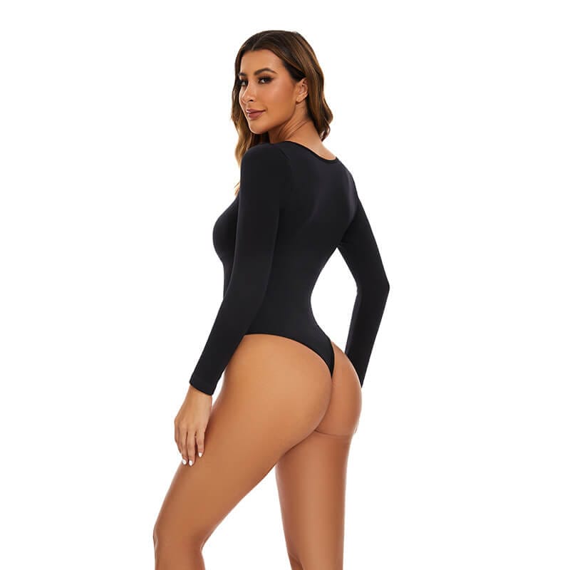 Dream Motto Long Sleeve Thong Bodysuit