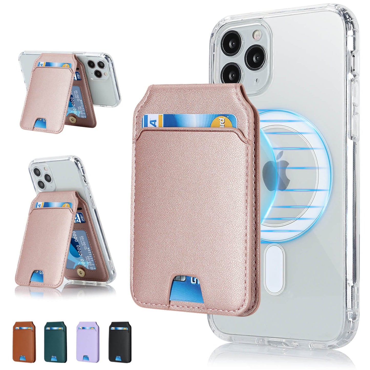 Dream Motto Magnetic Fashion Card Wallet, Compatible with Magsafe, Adjustable Stand