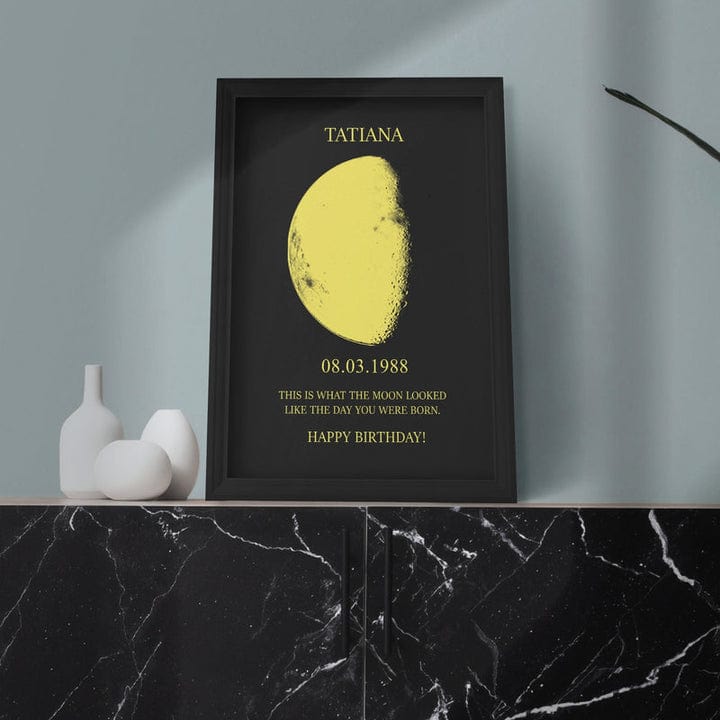 Dream Motto Mother's Day Gift-Custom Art Frame/ REAL MOON PHASE