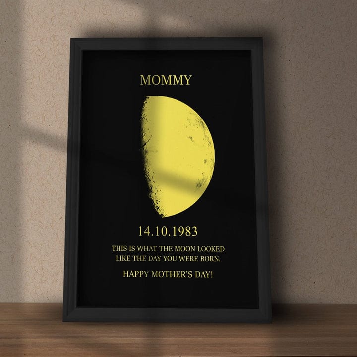 Dream Motto Mother's Day Gift-Custom Art Frame/ REAL MOON PHASE