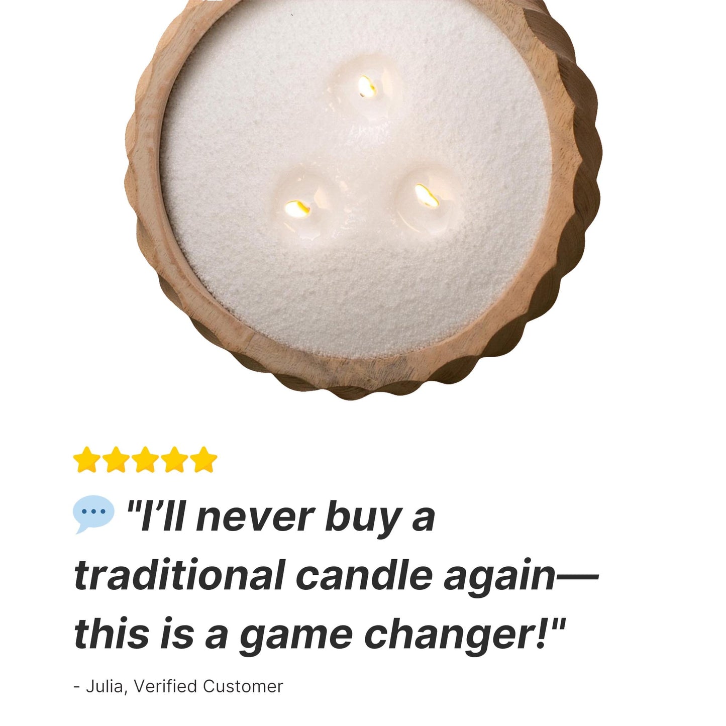 Dream Motto™ Peraled Candle Luminéa Candle Unscented