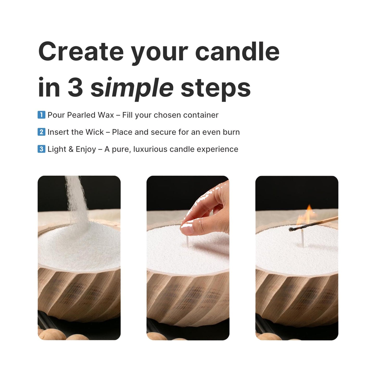 Dream Motto™ Peraled Candle Luminéa Candle Unscented