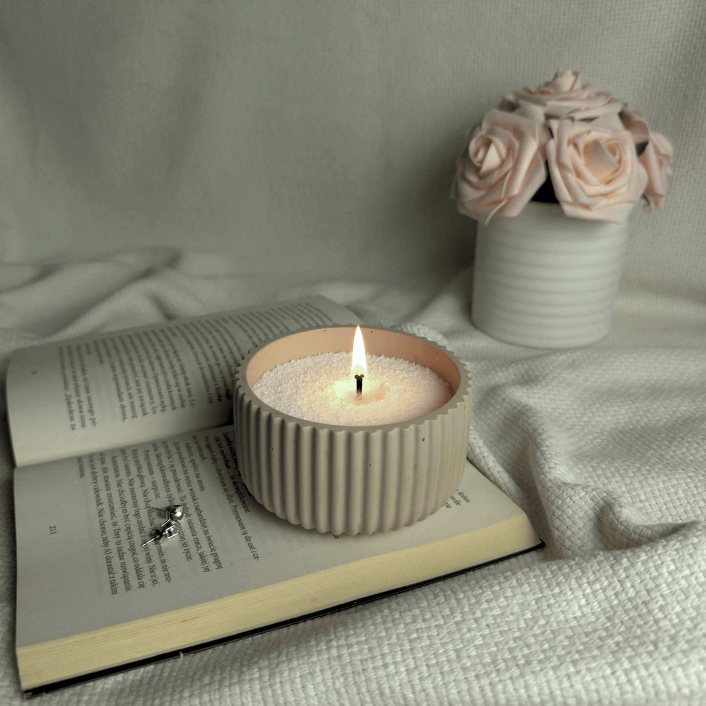 Dream Motto™ Peraled Candle Natural / Unscented / 7oz/200g + 15 Wicks Luminéa Candle Unscented