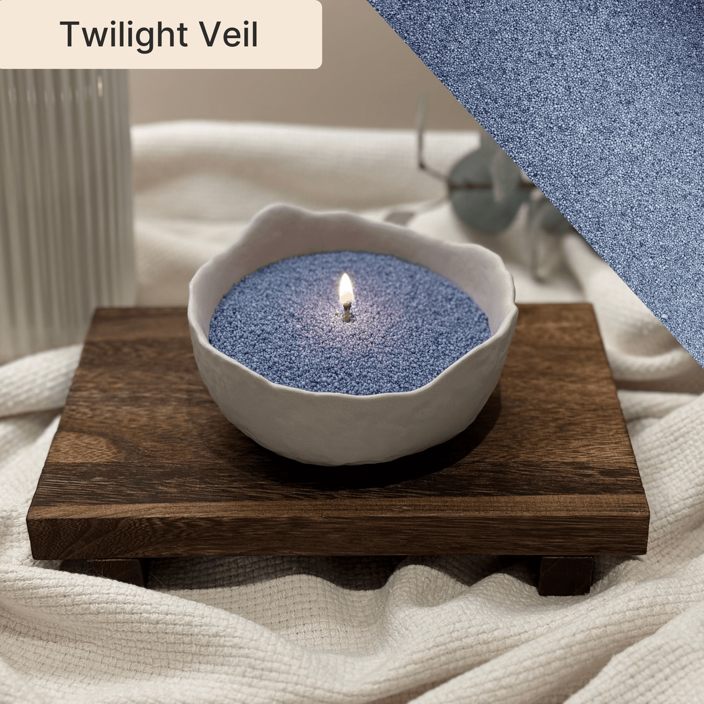 Dream Motto™ Peraled Candle Twilight Veil / Unscented / 7oz/200g + 15 Wicks Luminéa Candle Unscented