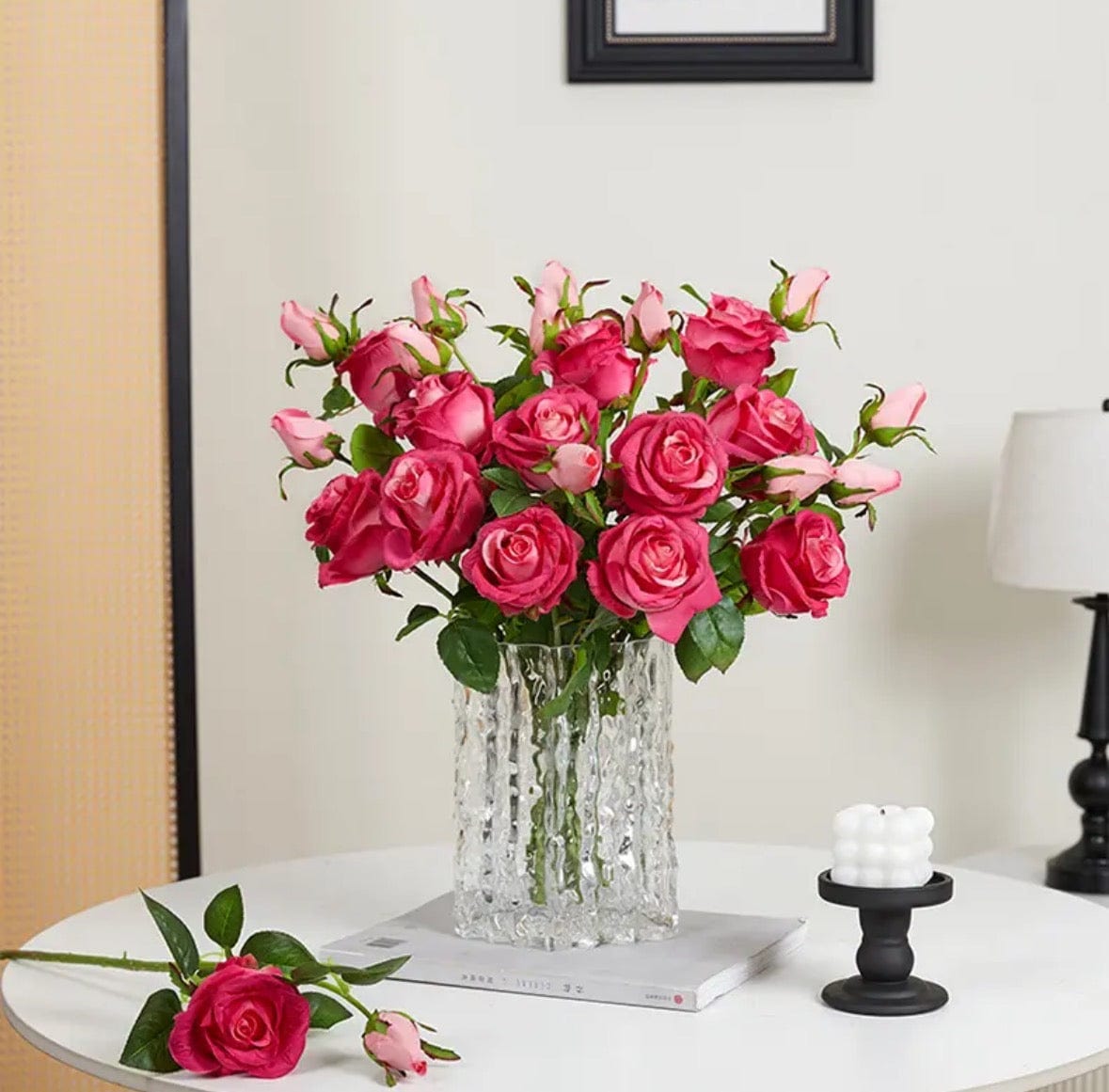 Dream Motto™ Red Luxury Bulgarian Silk Flowers – Hyper-Realistic Designs