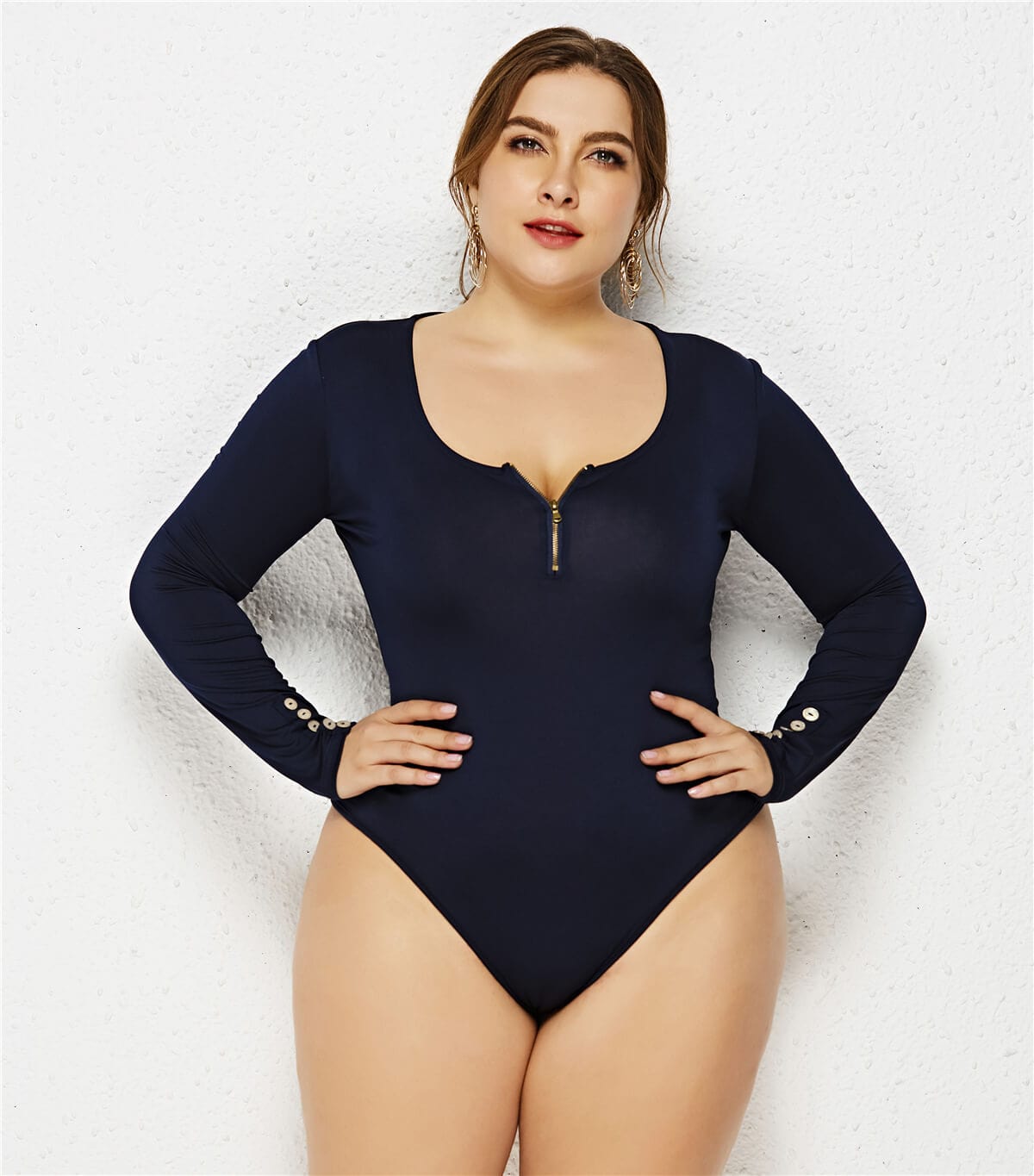 Dream Motto Seamless Long Sleeve Oversize Bodysuit