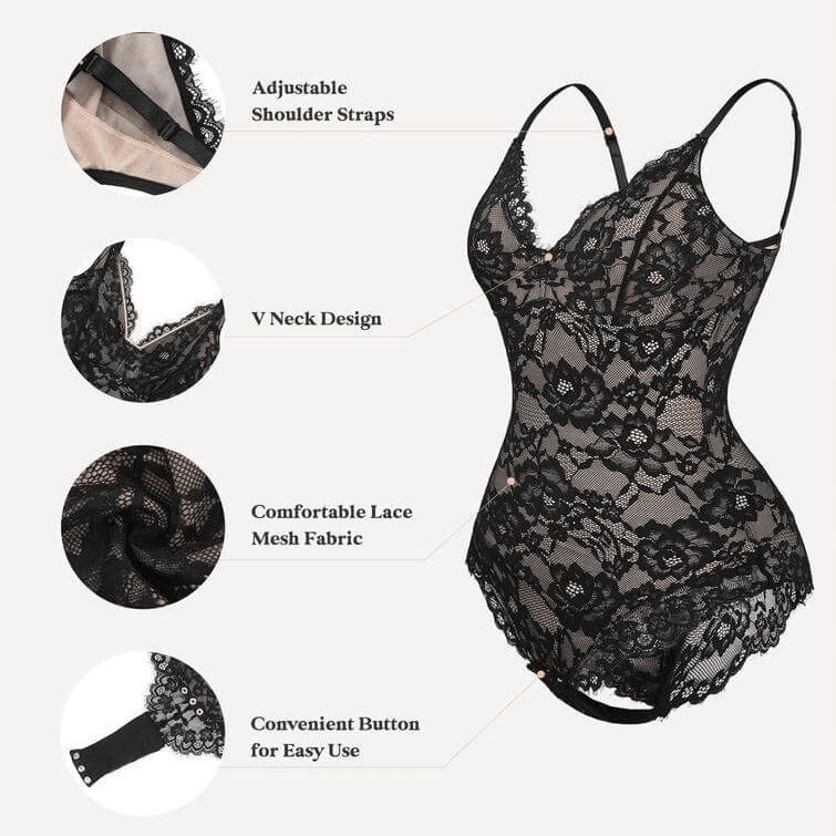 Dream Motto Shapewear Laced Bodysuit