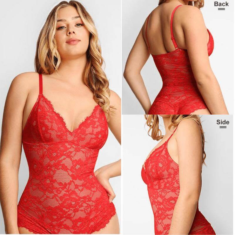 Dream Motto Shapewear Laced Bodysuit