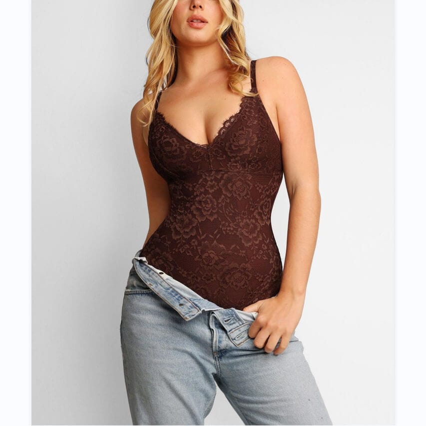 Dream Motto Shapewear Laced Bodysuit