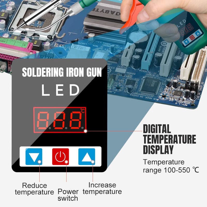 Dream Motto™ Tools & Gadgets 🔥Hot Sale 50%🔥High Power Digital Display Manual Automatic Tin Wire Feeding Electric Soldering Iron