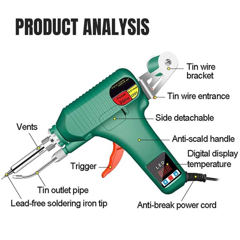 Dream Motto™ Tools & Gadgets US (110V) 🔥Hot Sale 50%🔥High Power Digital Display Manual Automatic Tin Wire Feeding Electric Soldering Iron