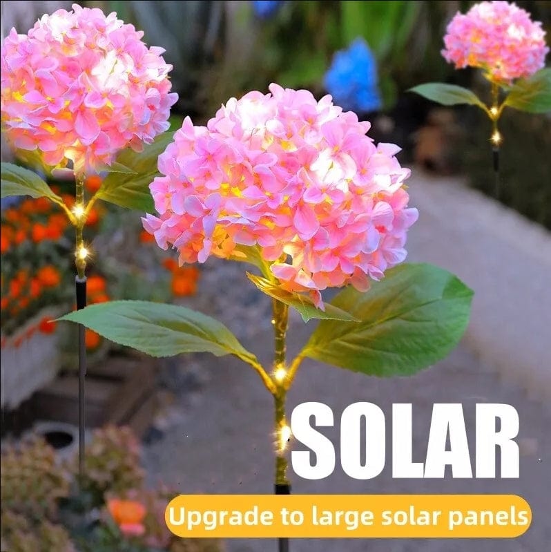 Dream Motto™ Updated Solar Garden Lights Simulated Flower Big Hydrangea Outdoor Waterproof