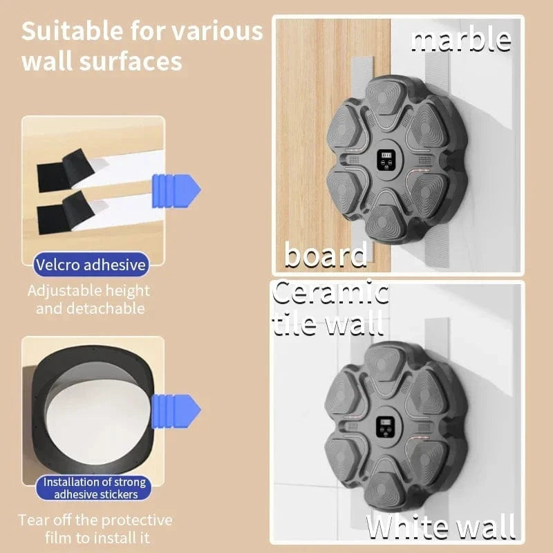 DREAMER New Smart Music Boxing Machine Adult/Children Sports Fitness Boxing Trainer Home Exercise Response Training Boxing Wall Target