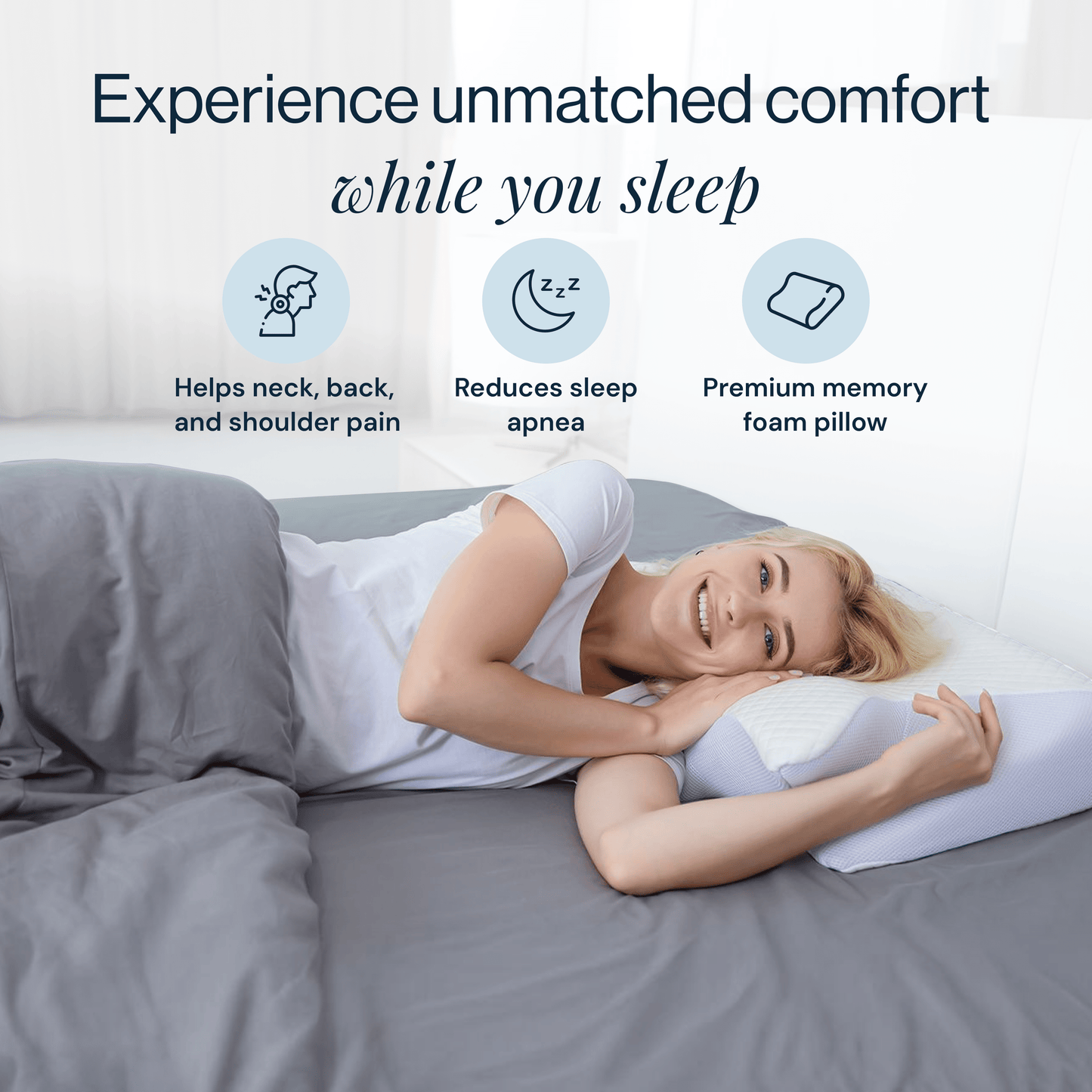 DreamMotto™ V1 Premium Pain Relief Pillow