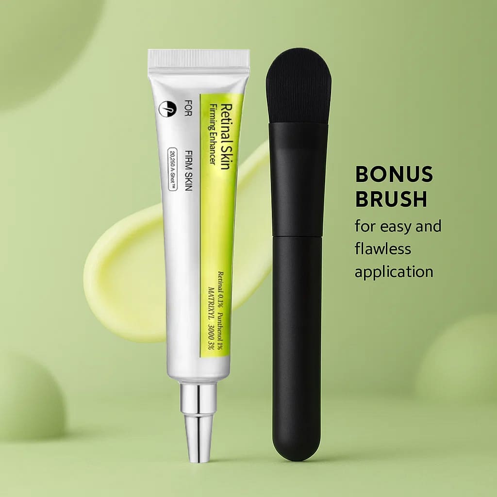 Glowra 1 Retinal Booster & Brush The Vita A Retinal Shot Tightening Booster & Retinol Serum SET