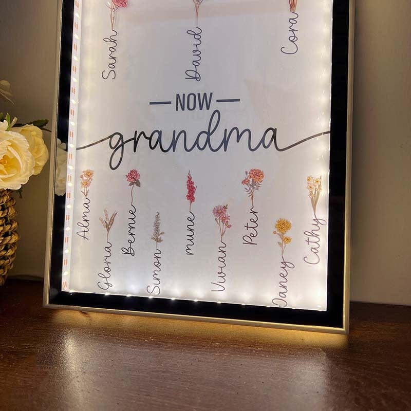 Joycustomize 50% OFF✨First Mom Now Grandma-Led Mirror for Mother's Day