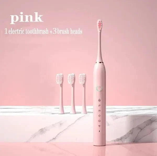 Dream Motto 1 Set Pink / 4 Brush Heads / Without Travel Kit 🔥 HOT SALE 49% OFF 🔥 Electric Toothbrush