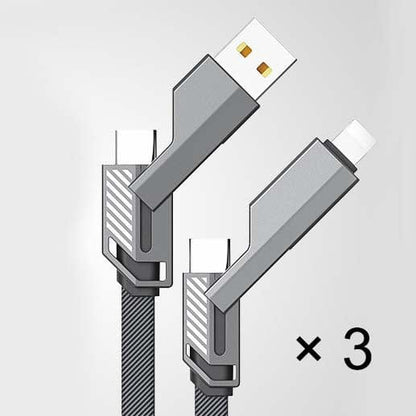 Dream Motto Buy 3 Get 50% off 4-in-1 60W Nylon Fast Charging USB-C Cable