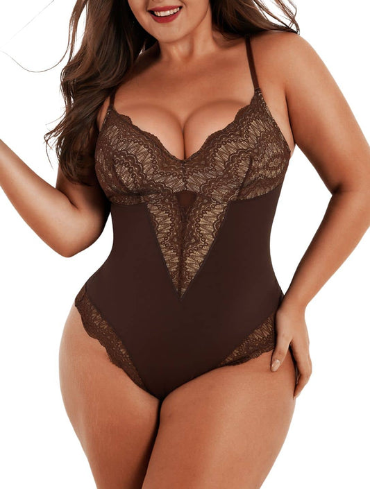 Dream Motto Half Laced Bodysuit