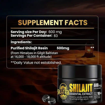 Dream Motto 🔥Himalayan Shilajit Resin, 600mg Max Potency