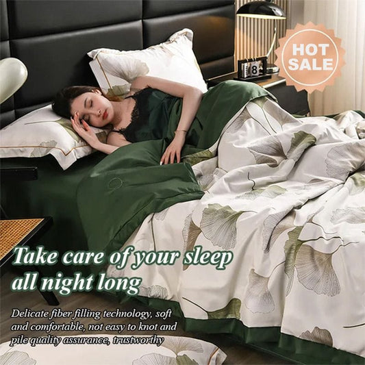 Dream Motto Houseware & Kitchen 🔥🔥Washable Icy Cool Breathable Summer Quilt 4-piece Set