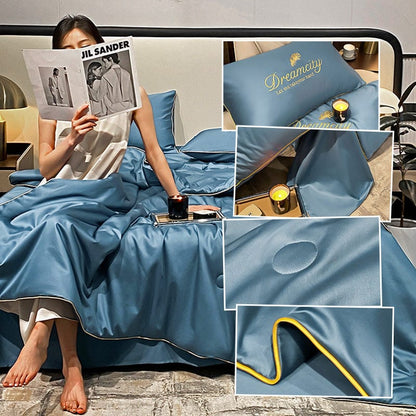 Dream Motto Houseware & Kitchen 🔥🔥Washable Summer Simple Ice Silk Quilt