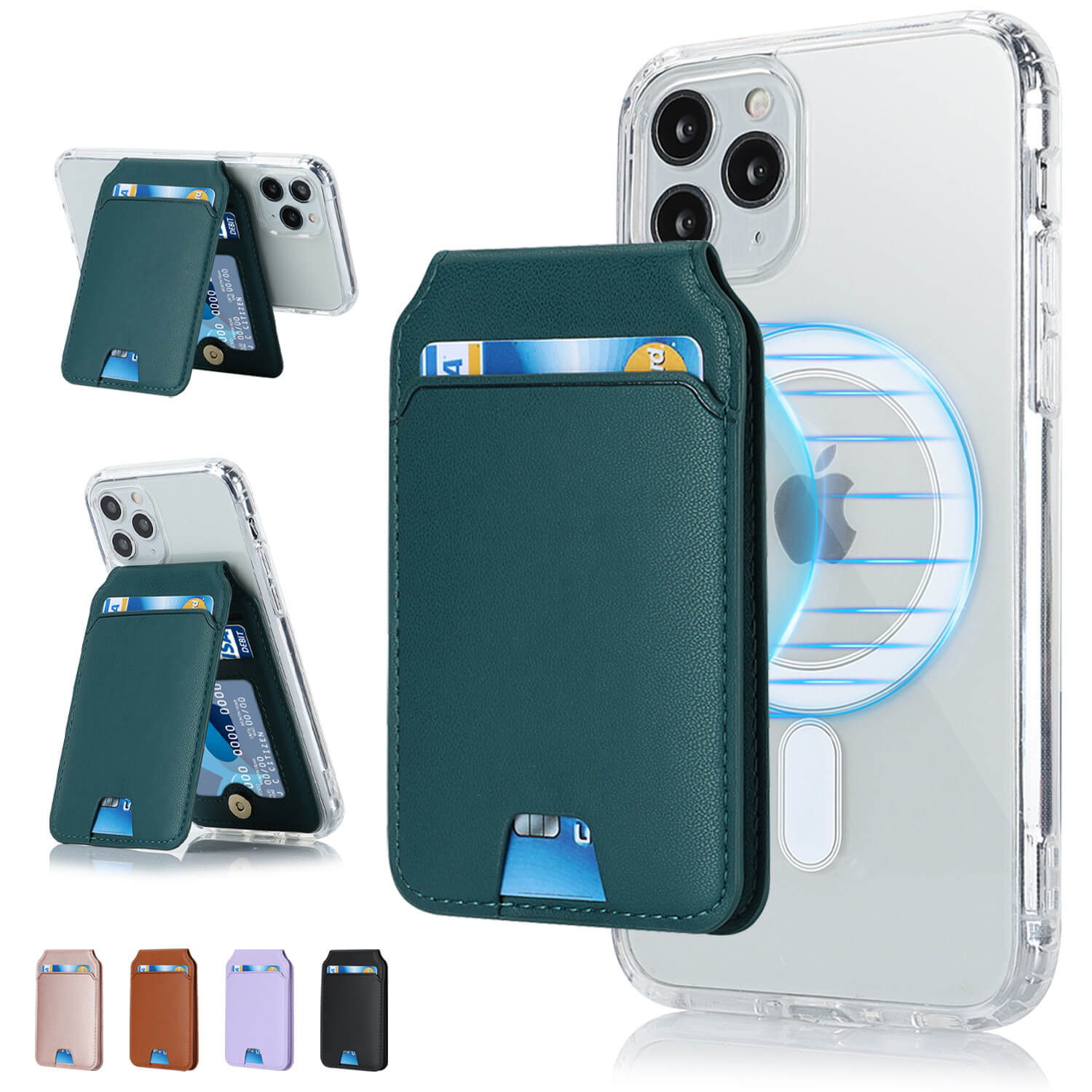 Dream Motto Magnetic Fashion Card Wallet, Compatible with Magsafe, Adjustable Stand