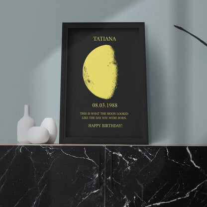 Dream Motto Mother's Day Gift-Custom Art Frame/ REAL MOON PHASE