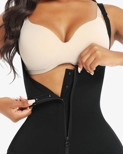 Dream Motto open bodysuit Lace Zipper Open Bust Shapewear