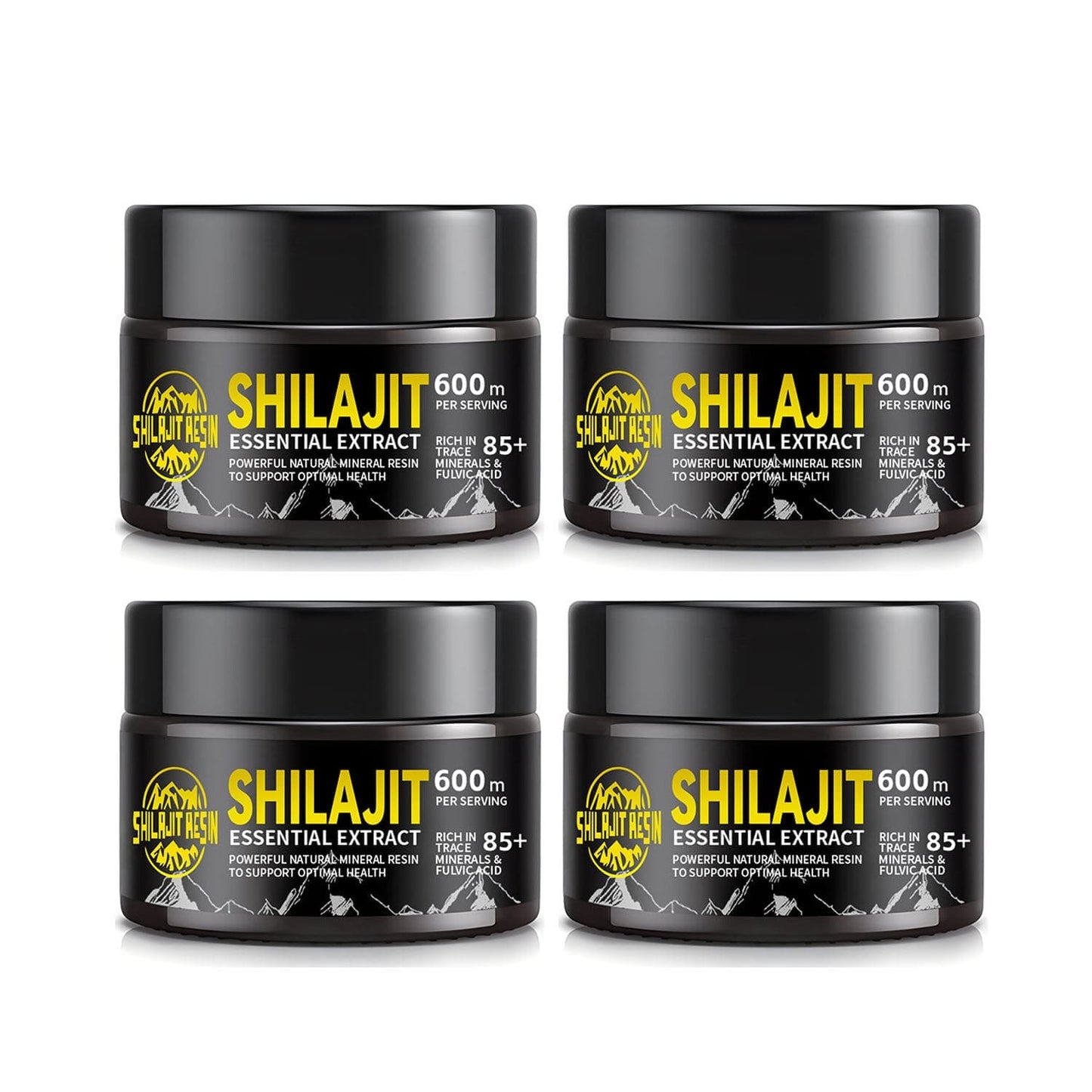 Dream Motto 🔥Pack of 4 🔥Himalayan Shilajit Resin, 600mg Max Potency