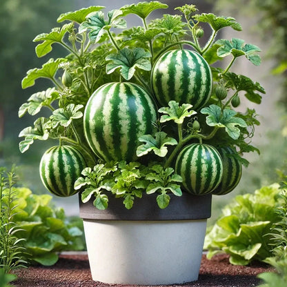 Dream Motto 🍉Ruby Watermelon Seeds - High Yield, Sweet & Juicy, Perfect for Pot Cultivation