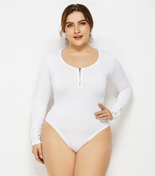 Dream Motto Seamless Long Sleeve Oversize Bodysuit
