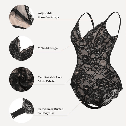 Dream Motto Shapewear Laced Bodysuit