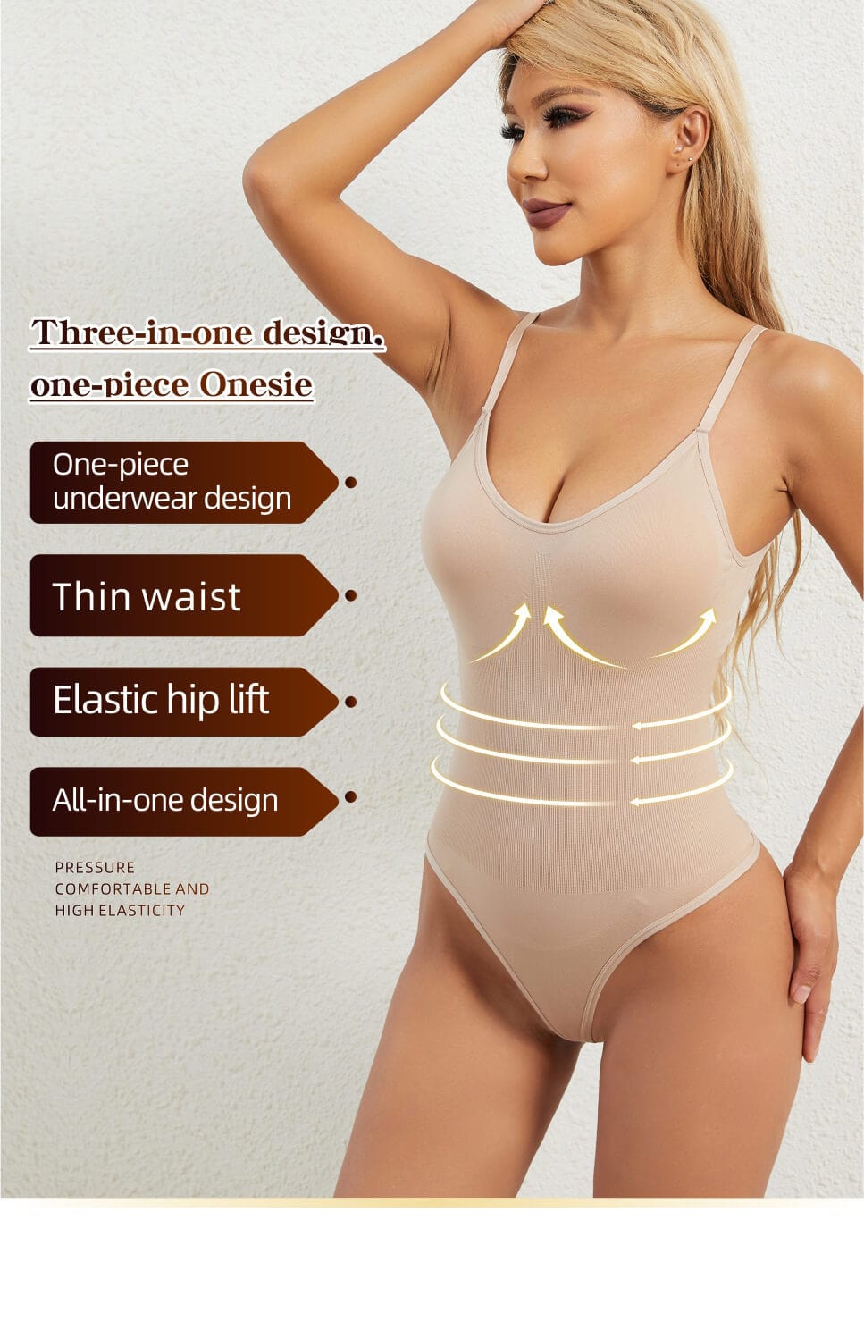 Dream Motto Snatched Thong Bodysuit