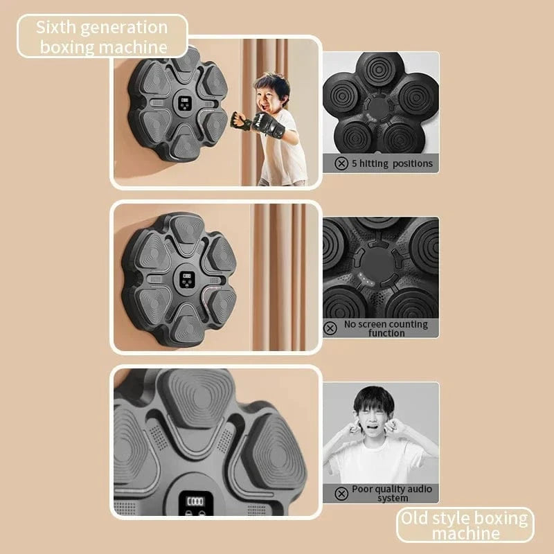 DREAMER New Smart Music Boxing Machine Adult/Children Sports Fitness Boxing Trainer Home Exercise Response Training Boxing Wall Target