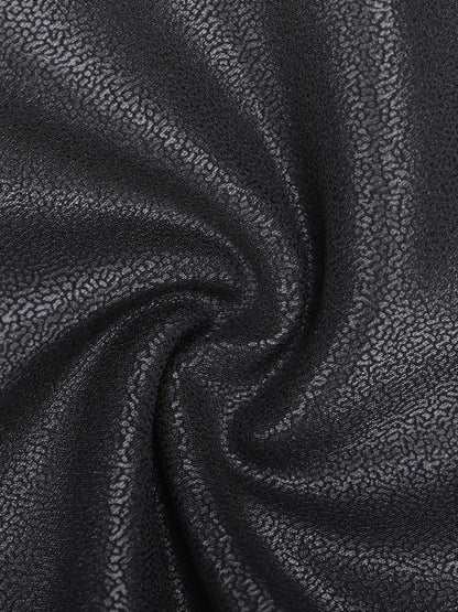 DreamMotto Faux Leather Collection Built-In Shapewear Leather Bodysuit